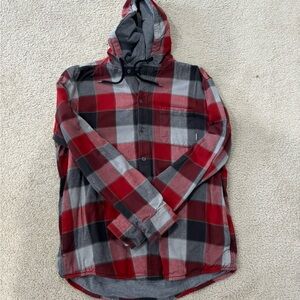 Eddie Bauer Flannel + Hoodie Combo
